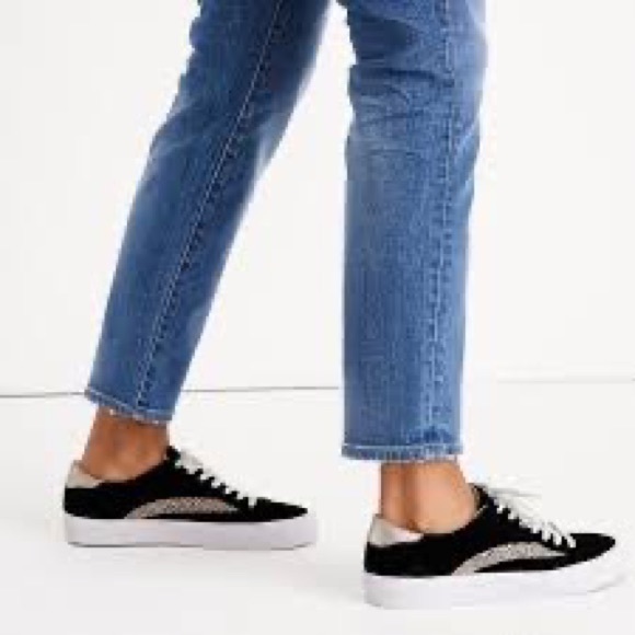 Madewell Shoes - MADEWELL sidewalk calf hair suede sneakers 9.5M